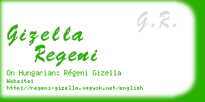 gizella regeni business card
